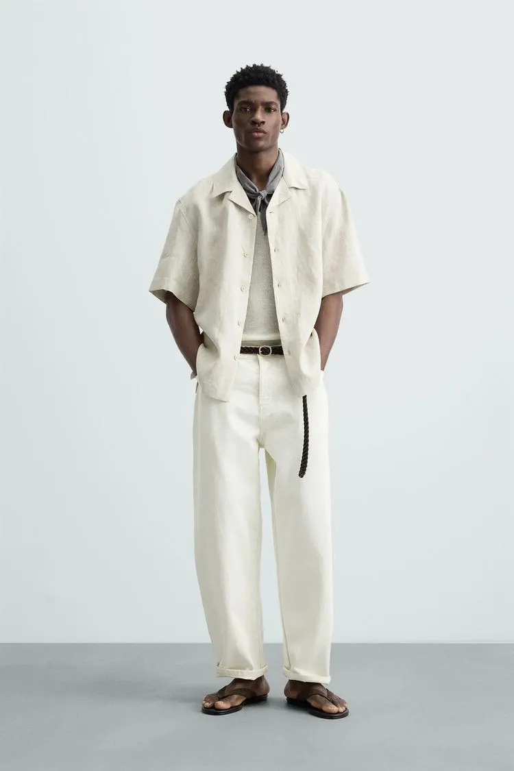 CAMISA RELAXED FIT LINO