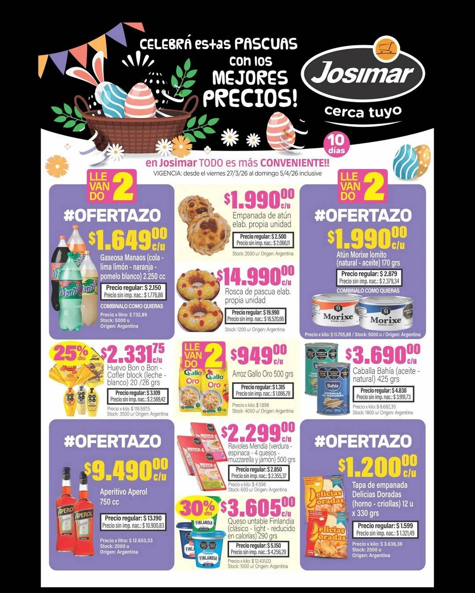 Ofertas de Catálogo Josimar 27 de marzo al 5 de abril 2026 - Página 1 del catálogo