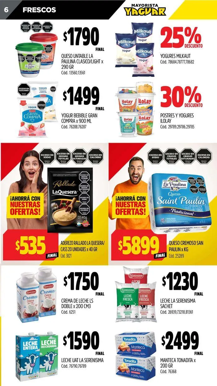 Ofertas de Catálogo Supermercados Yaguar Córdoba 22 de julio al 28 de julio 2024 - Página 6 del catálogo