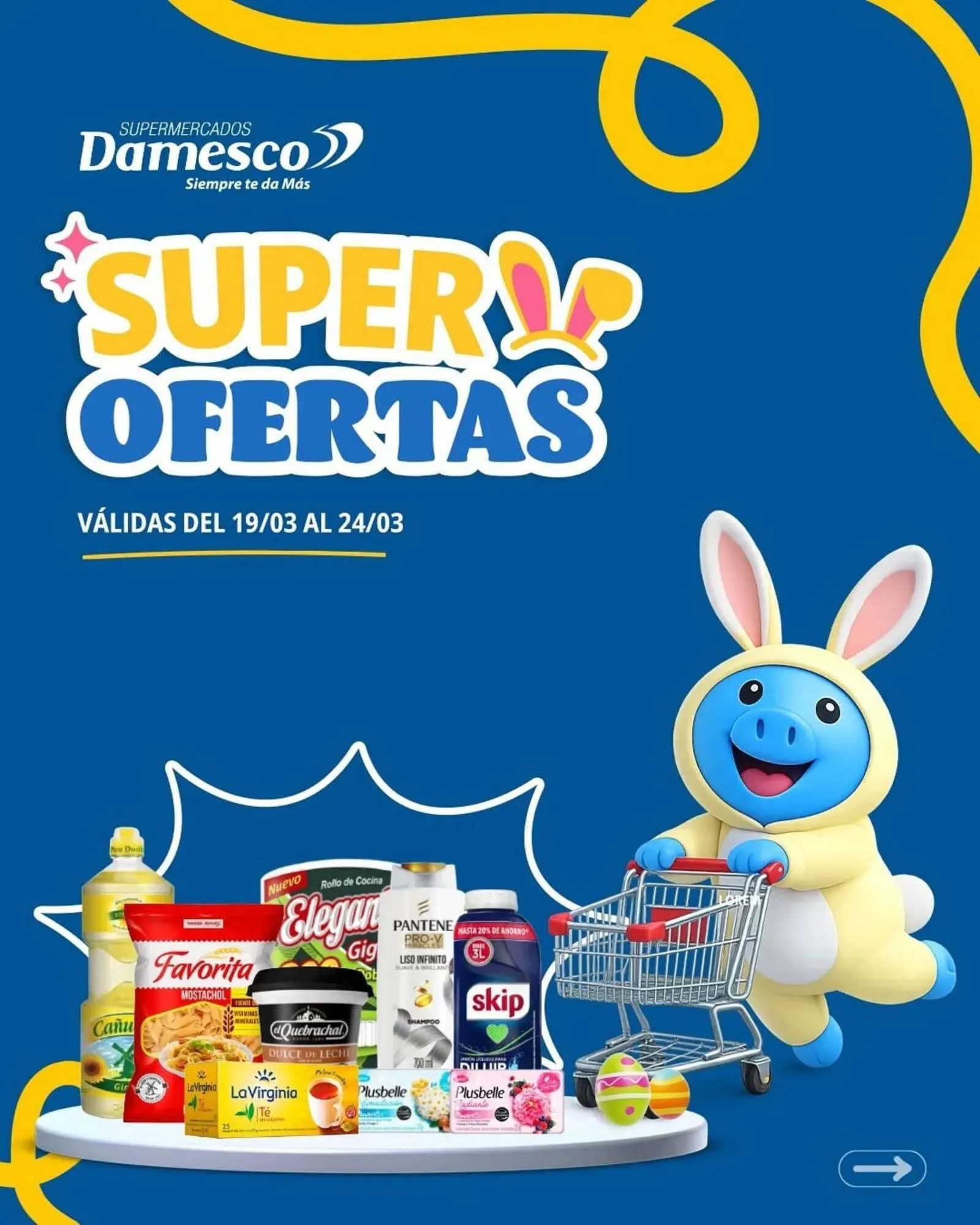 Ofertas de Catálogo Supermercados Damesco 19 de marzo al 24 de marzo 2026 - Página 1 del catálogo
