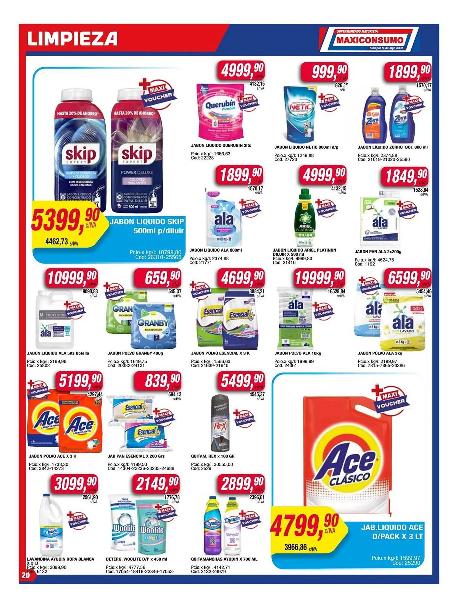 Ofertas de Catálogo Maxiconsumo 18 de agosto al 24 de agosto 2025 - Página 20 del catálogo