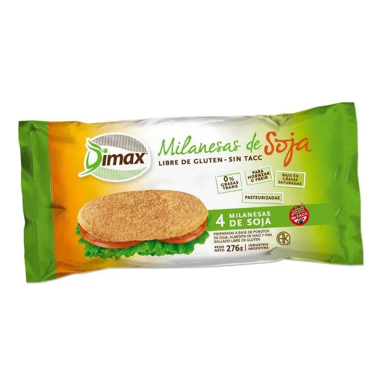 MILANESAS DE SOJA LIBRE DE GLUTEN X 276 GR