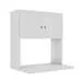 Alacena porta microondas 2 puertas blanca