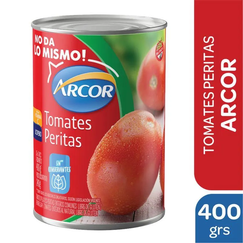 Tomate perita Arcor 400 g.