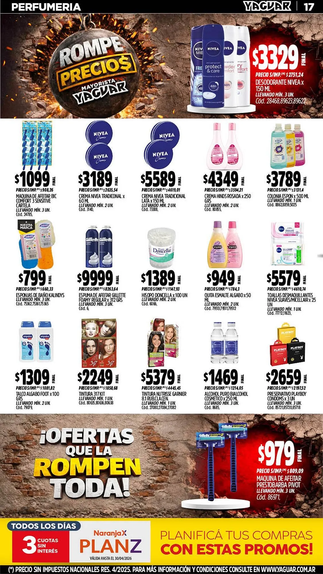 Ofertas de Catálogo Supermercados Yaguar 13 de abril al 19 de abril 2026 - Página 17 del catálogo
