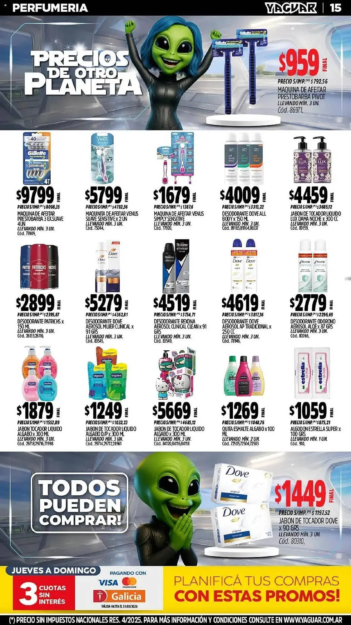 Ofertas de Catálogo Supermercados Yaguar 11 de marzo al 16 de marzo 2026 - Página 17 del catálogo