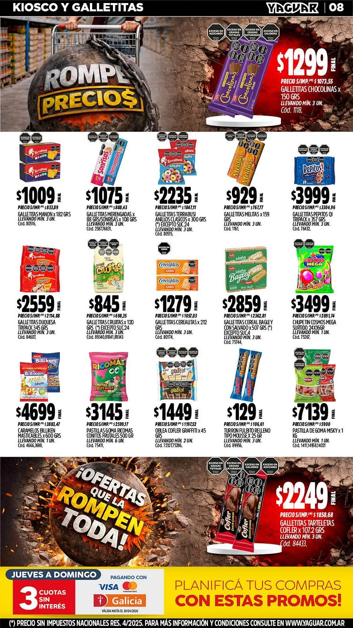 Ofertas de Catálogo Supermercados Yaguar 6 de abril al 12 de abril 2026 - Página 8 del catálogo