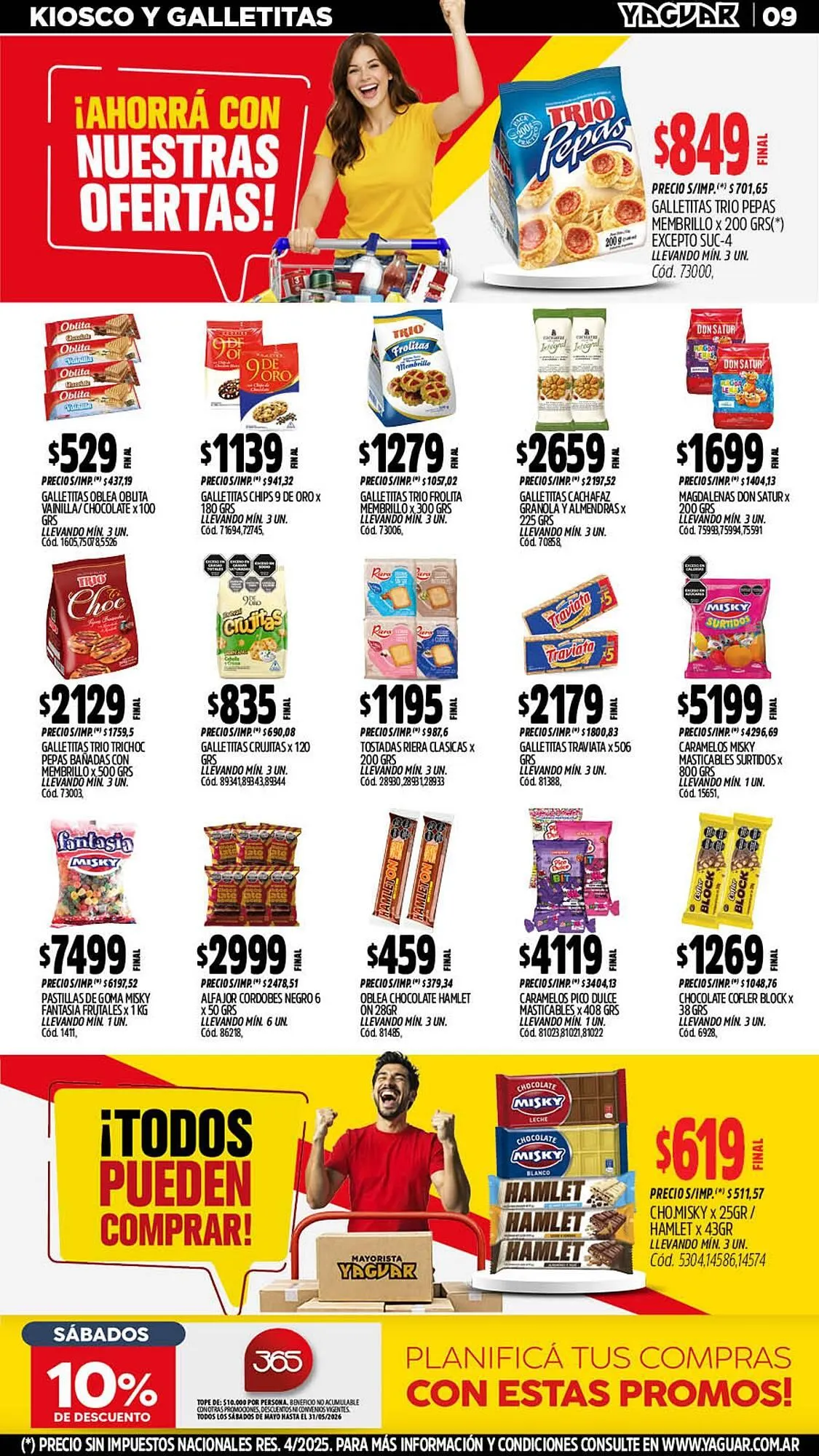 Ofertas de Catálogo Supermercados Yaguar 4 de mayo al 10 de mayo 2026 - Página 9 del catálogo