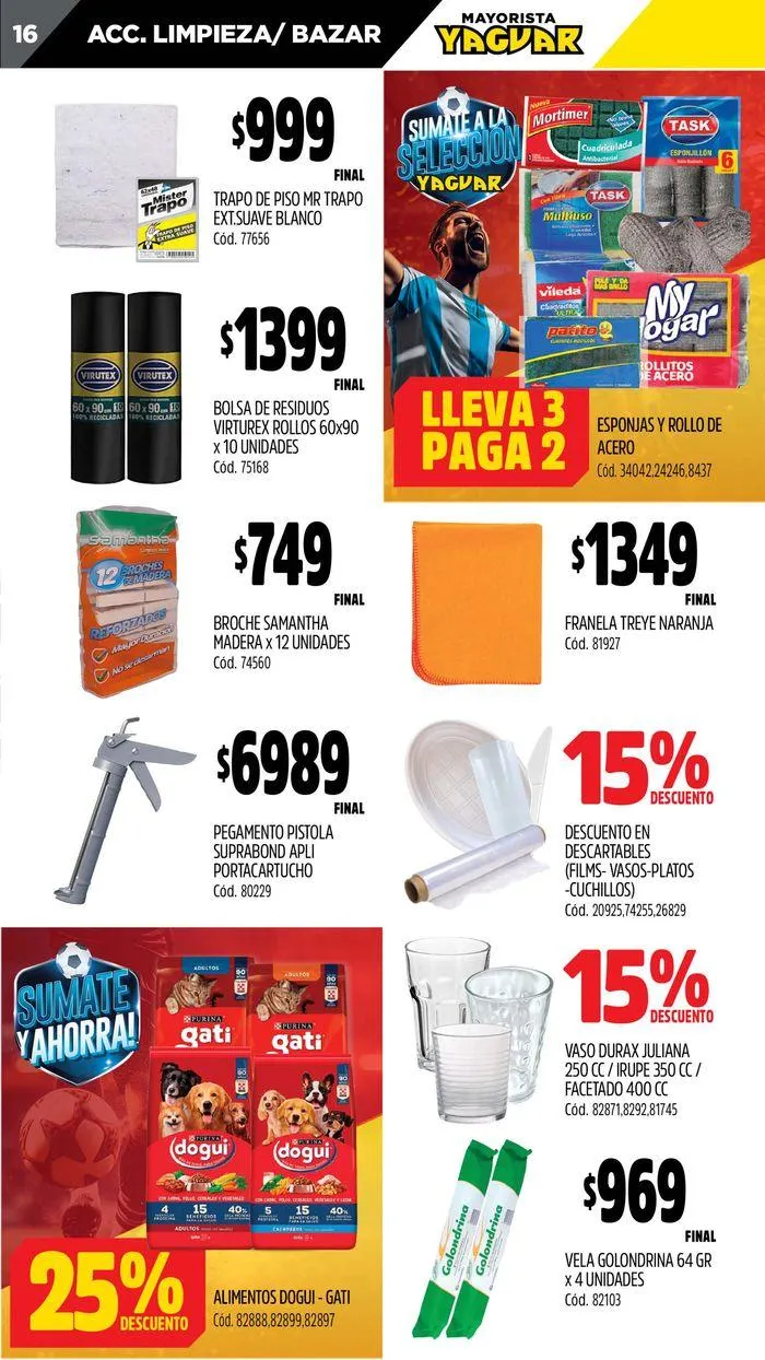 Ofertas de Ofertas Supermercados Yaguar Posadas 8 de julio al 14 de julio 2024 - Página 16 del catálogo