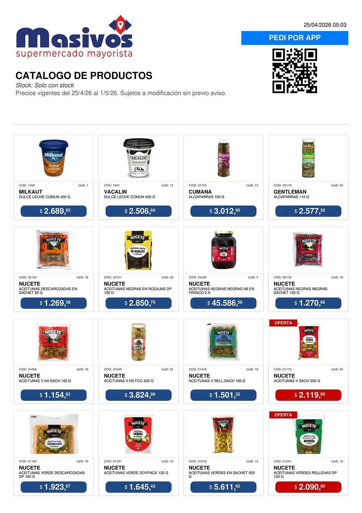 Ofertas de Catálogo Masivos 25 de abril al 1 de mayo 2026 - Página 133 del catálogo