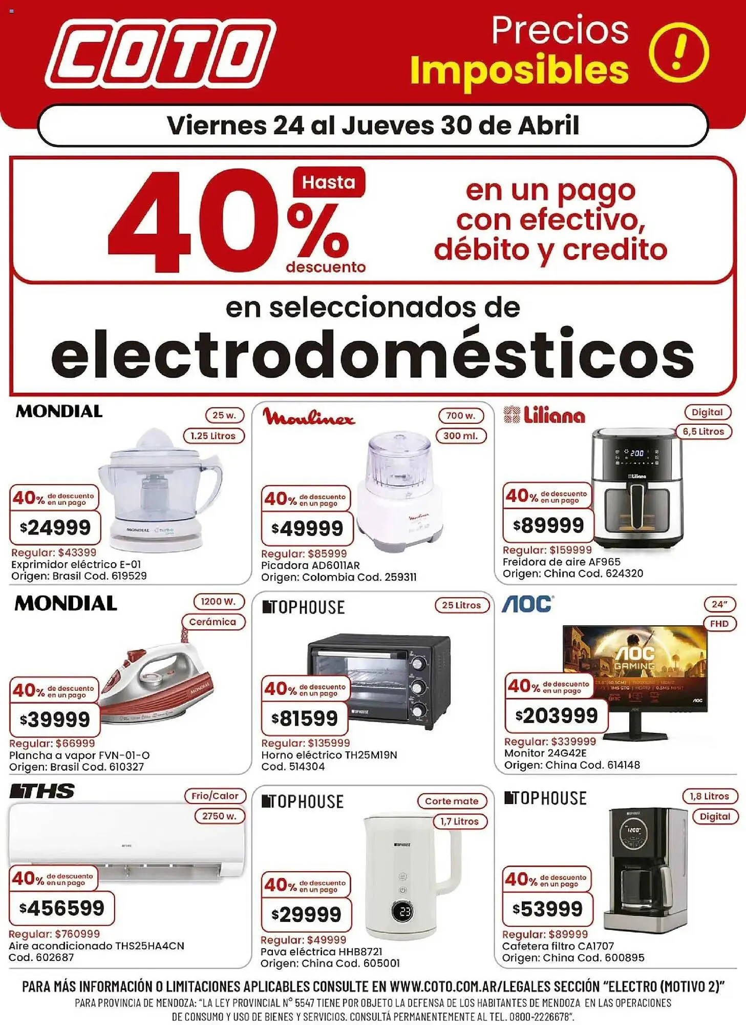 Ofertas de Catálogo Coto 24 de abril al 30 de abril 2026 - Página 1 del catálogo