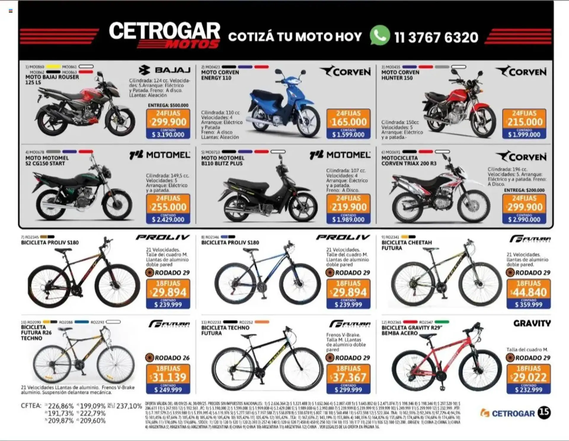 Ofertas de Catálogo Cetrogar 22 de septiembre al 1 de octubre 2025 - Página 15 del catálogo