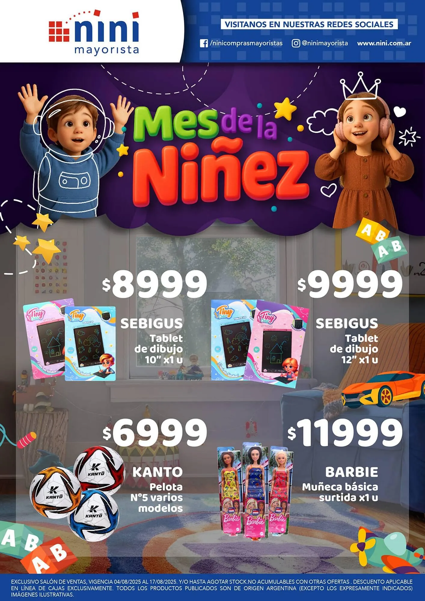 Ofertas de Catálogo Nini Mayorista 4 de agosto al 17 de agosto 2025 - Página 1 del catálogo