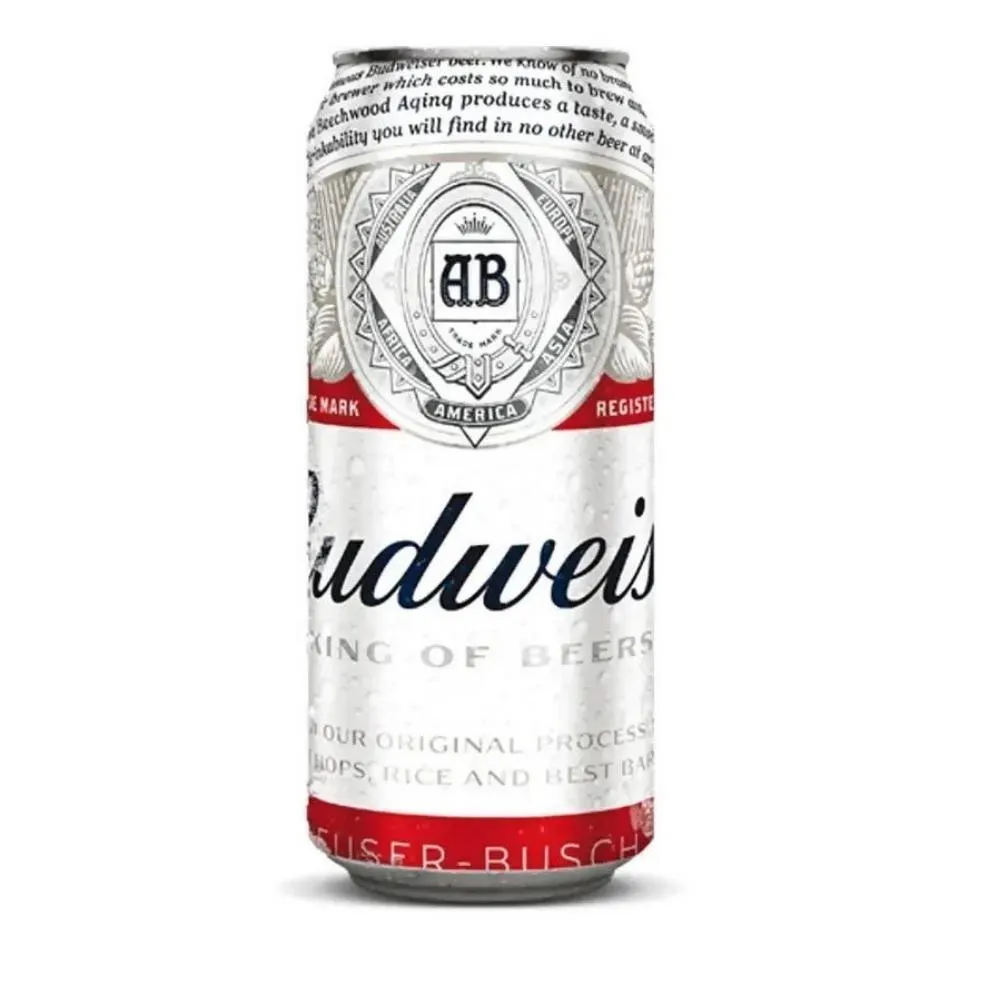 CERVEZA BUDWEISER LATA X 473 c.c.