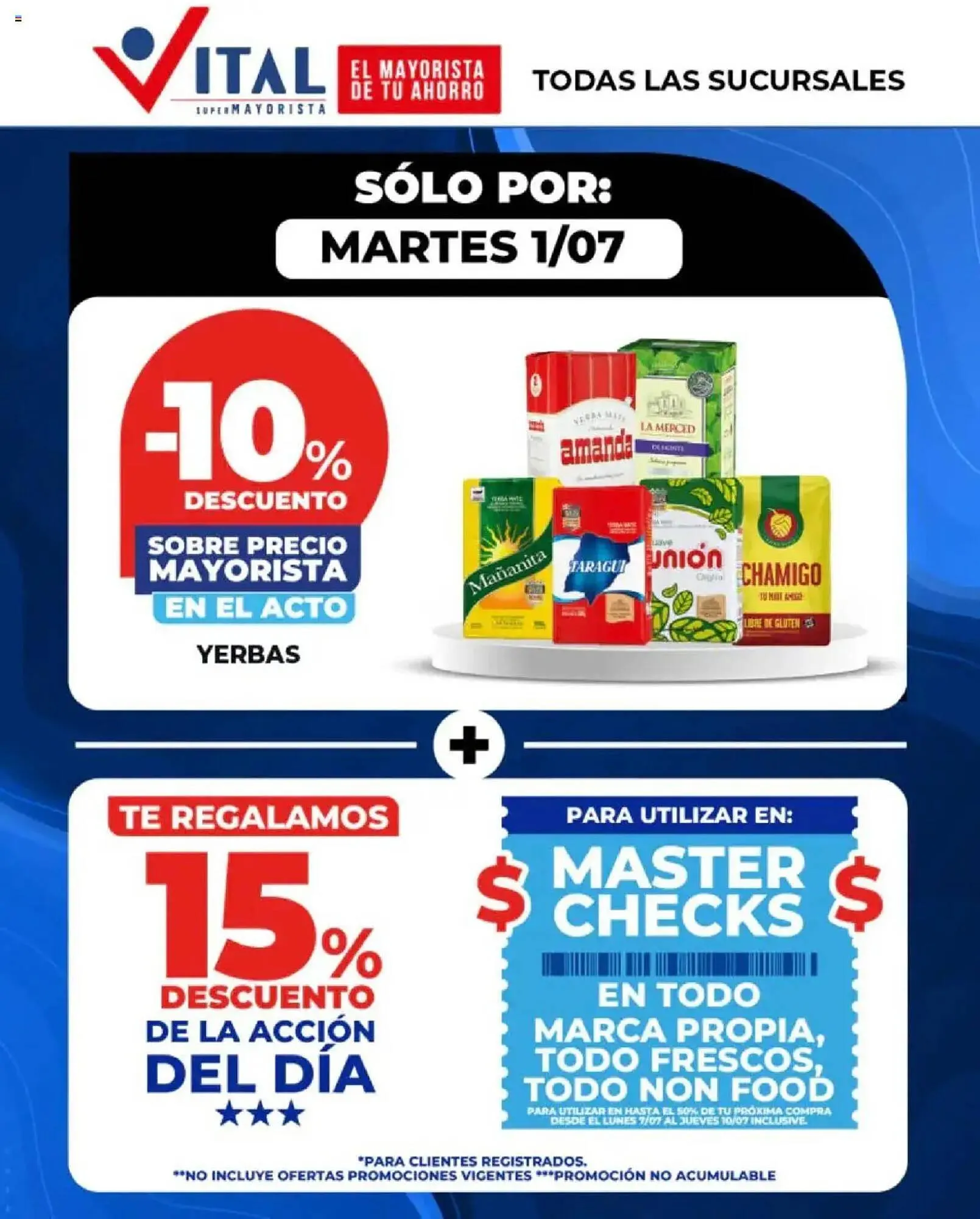 Ofertas de Catálogo Supermayorista Vital 1 de julio al 2 de julio 2025 - Página 1 del catálogo