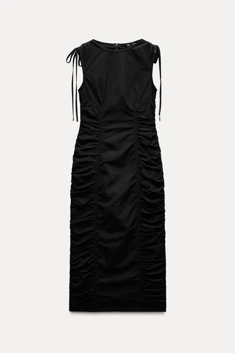 VESTIDO NYLON DRAPEADO