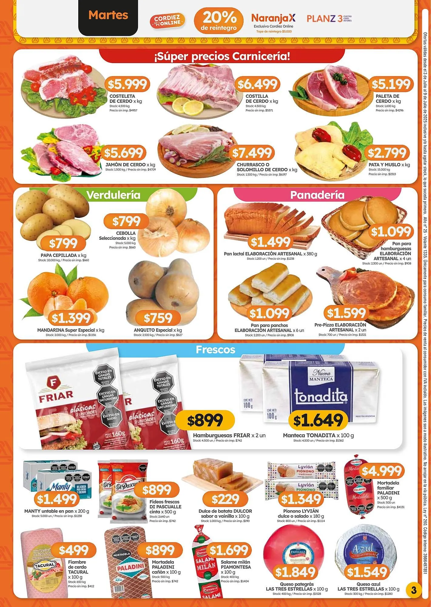 Ofertas de Catálogo Cordiez 3 de julio al 9 de julio 2025 - Página 3 del catálogo