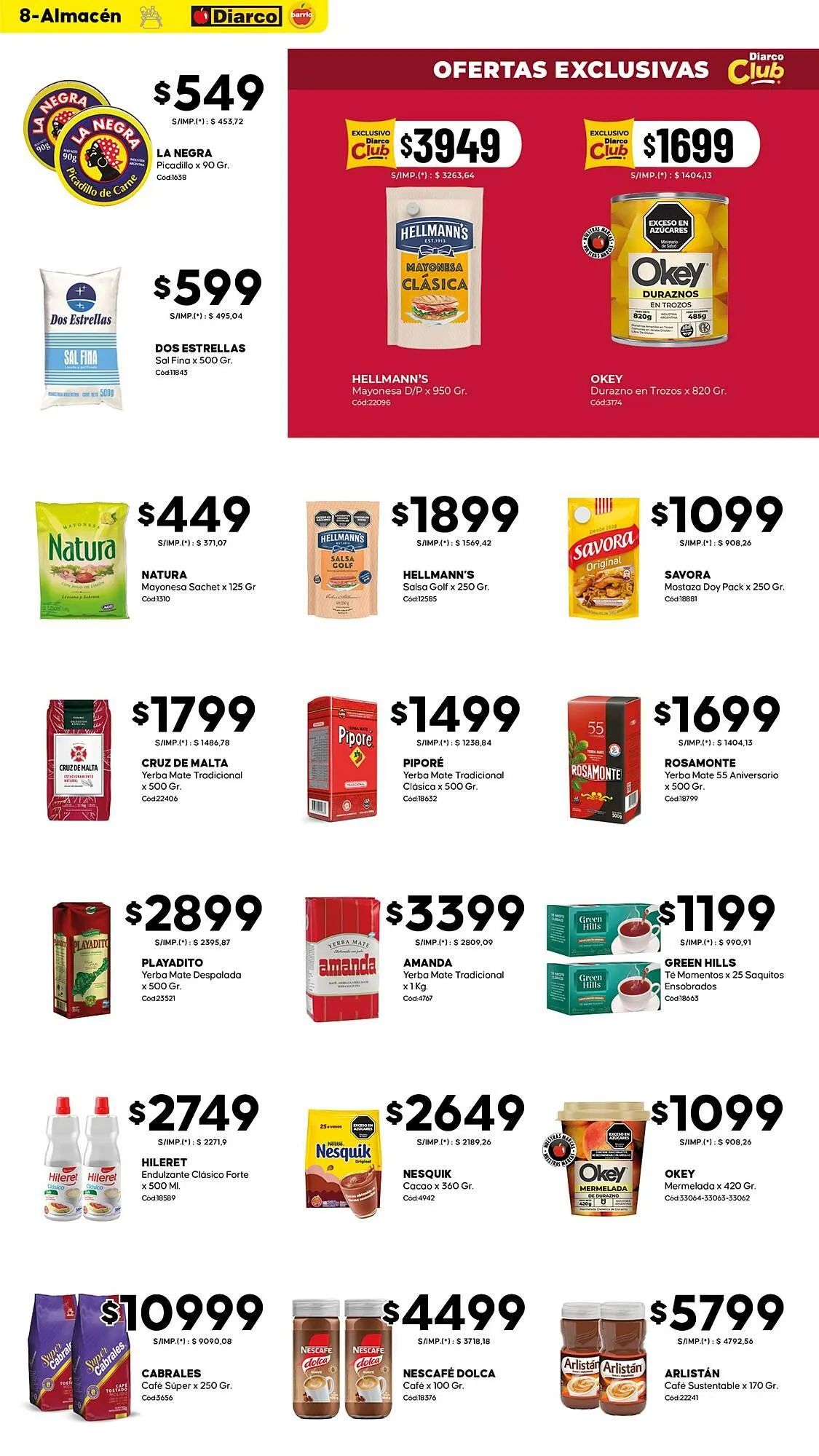 Ofertas de Catálogo Diarco 10 de noviembre al 14 de noviembre 2025 - Página 8 del catálogo