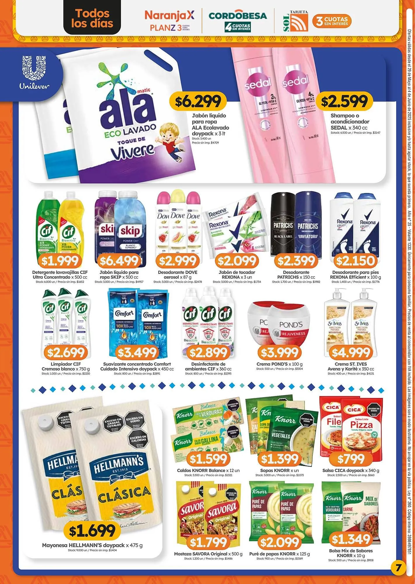 Ofertas de Catálogo Cordiez 29 de mayo al 4 de junio 2025 - Página 7 del catálogo