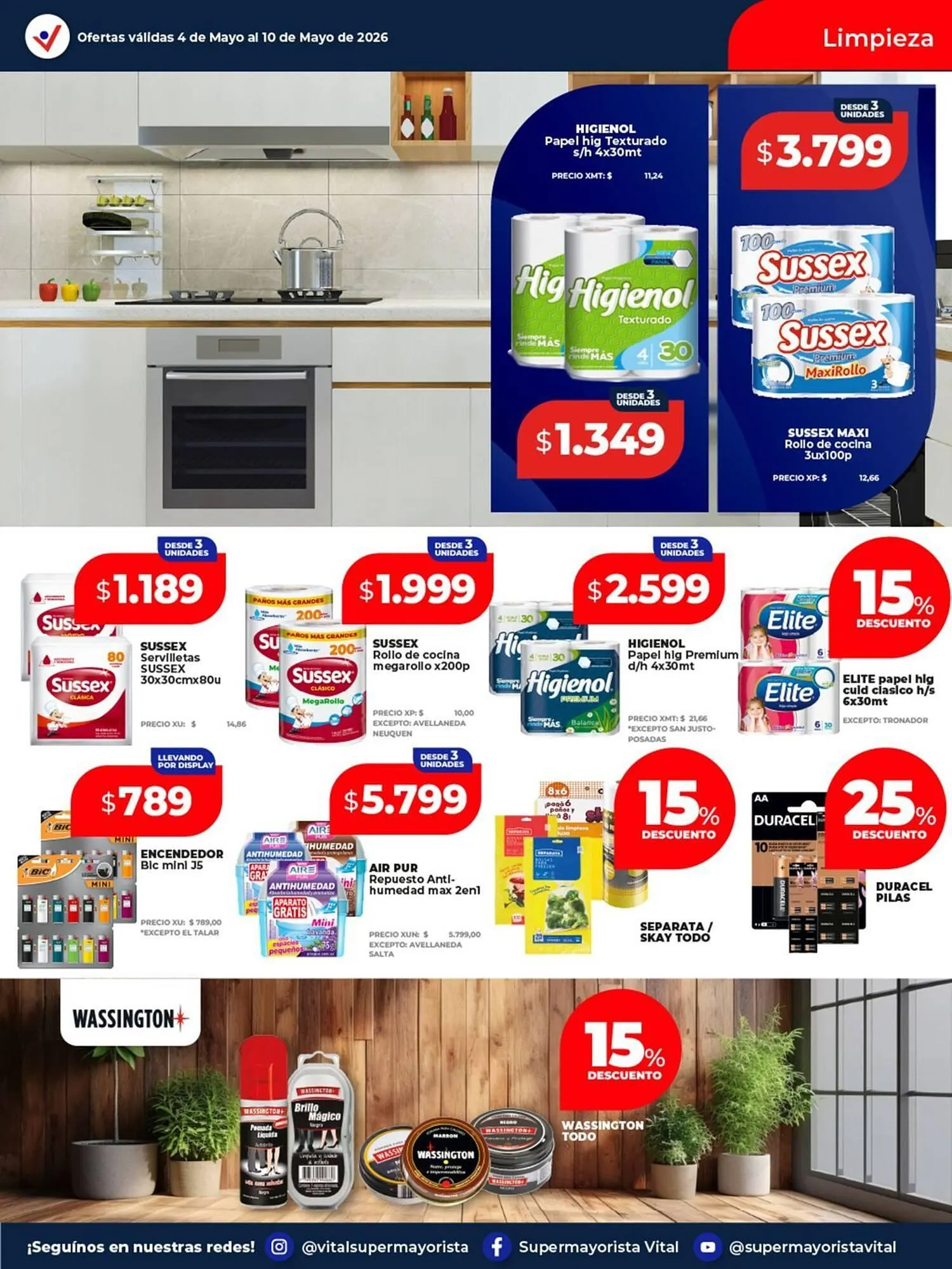 Ofertas de Catálogo Supermayorista Vital 4 de mayo al 10 de mayo 2026 - Página 7 del catálogo