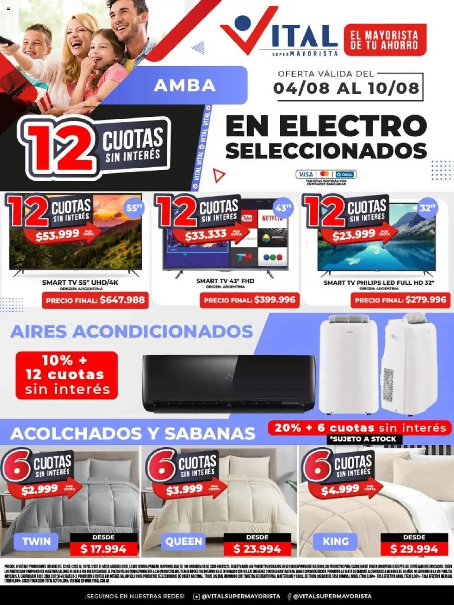 Ofertas de Catálogo Supermayorista Vital 4 de agosto al 11 de agosto 2025 - Página 1 del catálogo