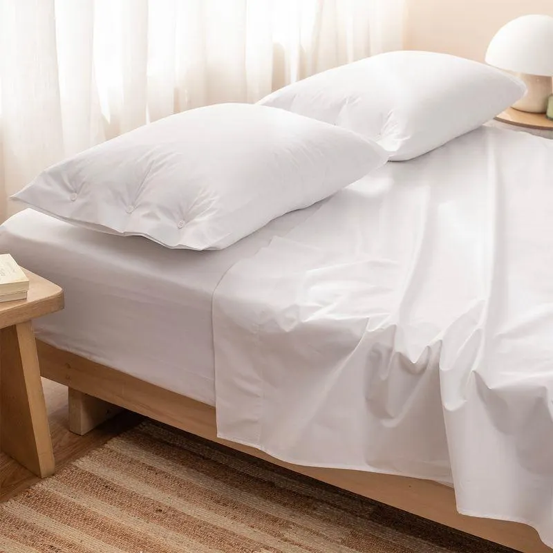Juego de Sábanas Queen Size Algodón Egipcio Liso