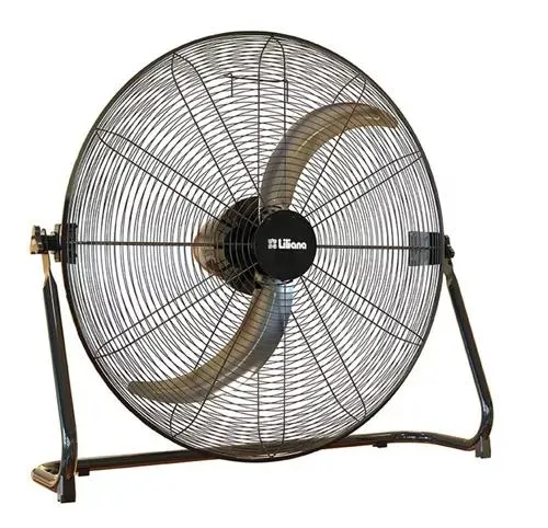 Ventilador De Piso Liliana Vti32 Negro Con 2 Palas De Metal