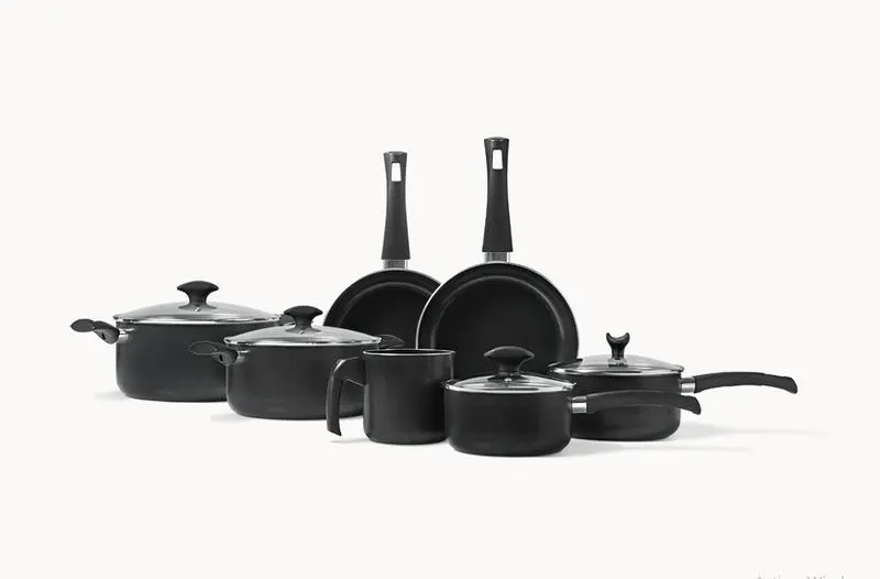 Set de cocina 7 pzas Brinox Masala Negro