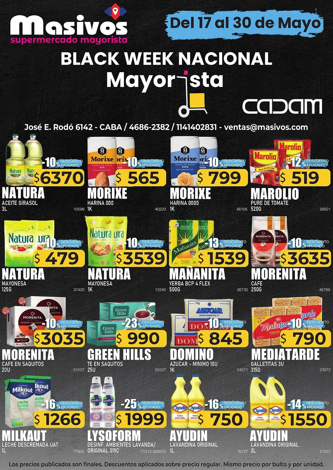 Catálogo Masivos - 1