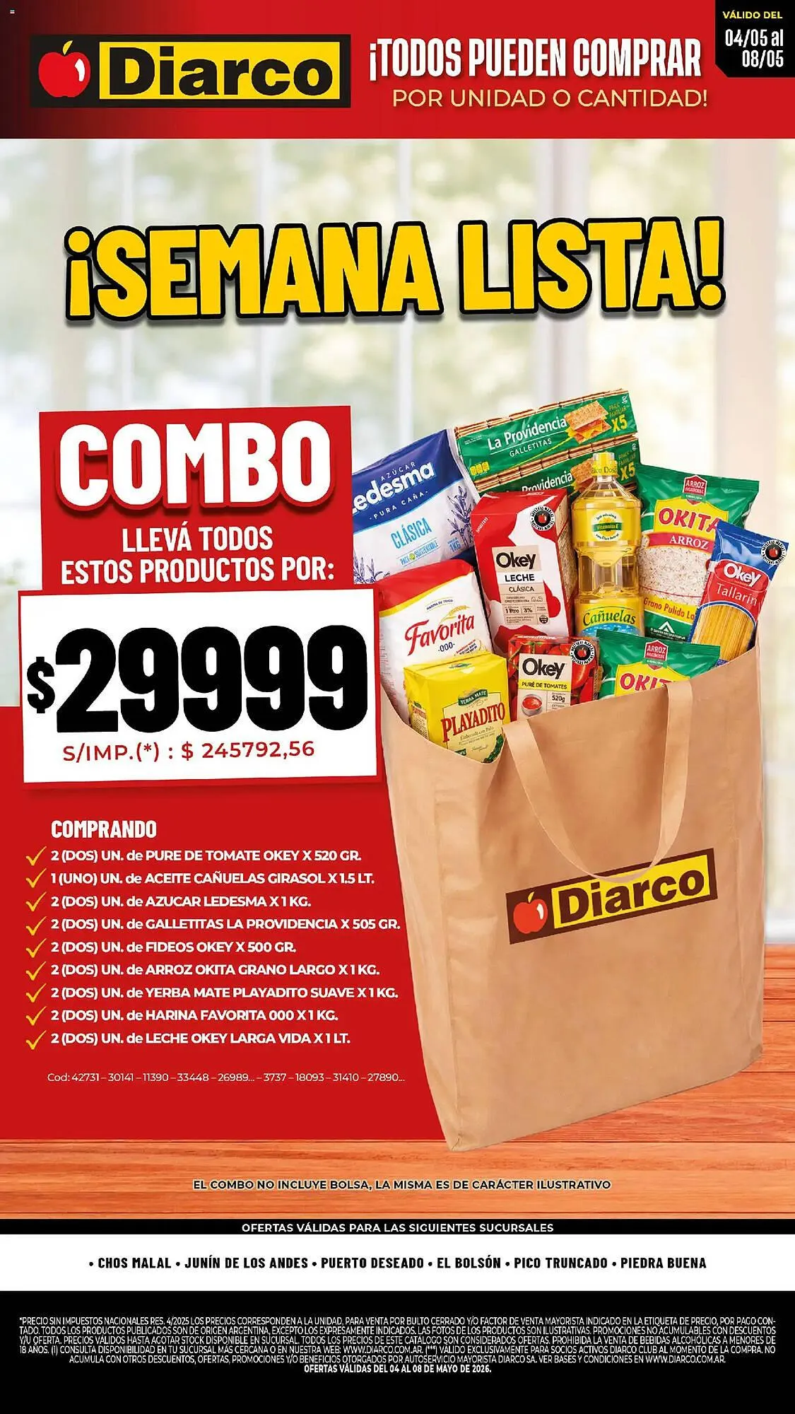 Ofertas de Catálogo Diarco 4 de mayo al 9 de mayo 2026 - Página 1 del catálogo