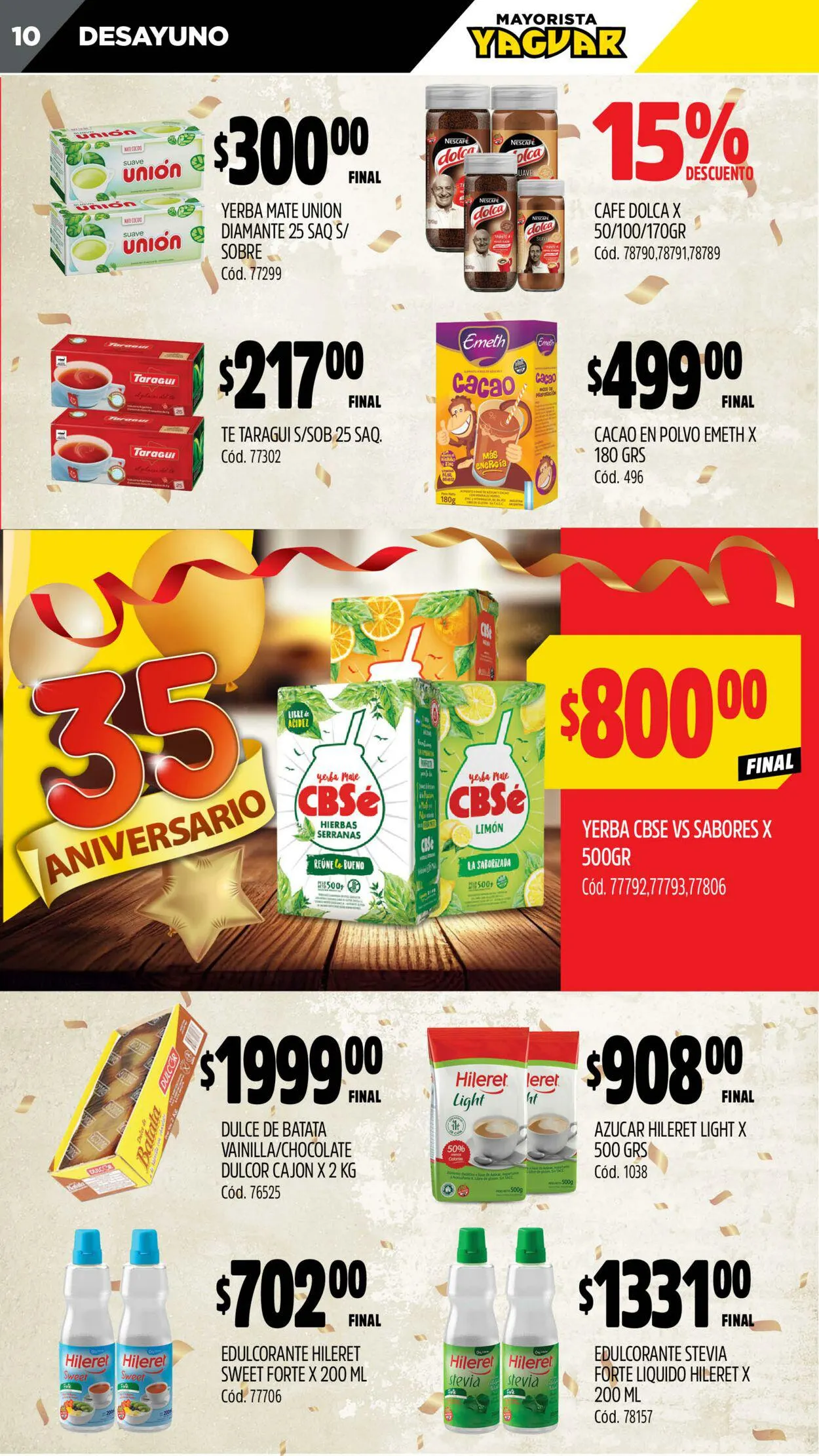 Ofertas de Yaguar - Campana 30 de octubre al 5 de noviembre 2023 - Página 10 del catálogo