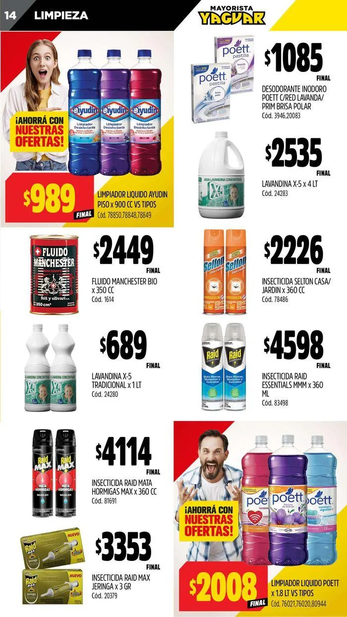Ofertas de Catálogo Supermercados Yaguar Córdoba 22 de julio al 28 de julio 2024 - Página 14 del catálogo