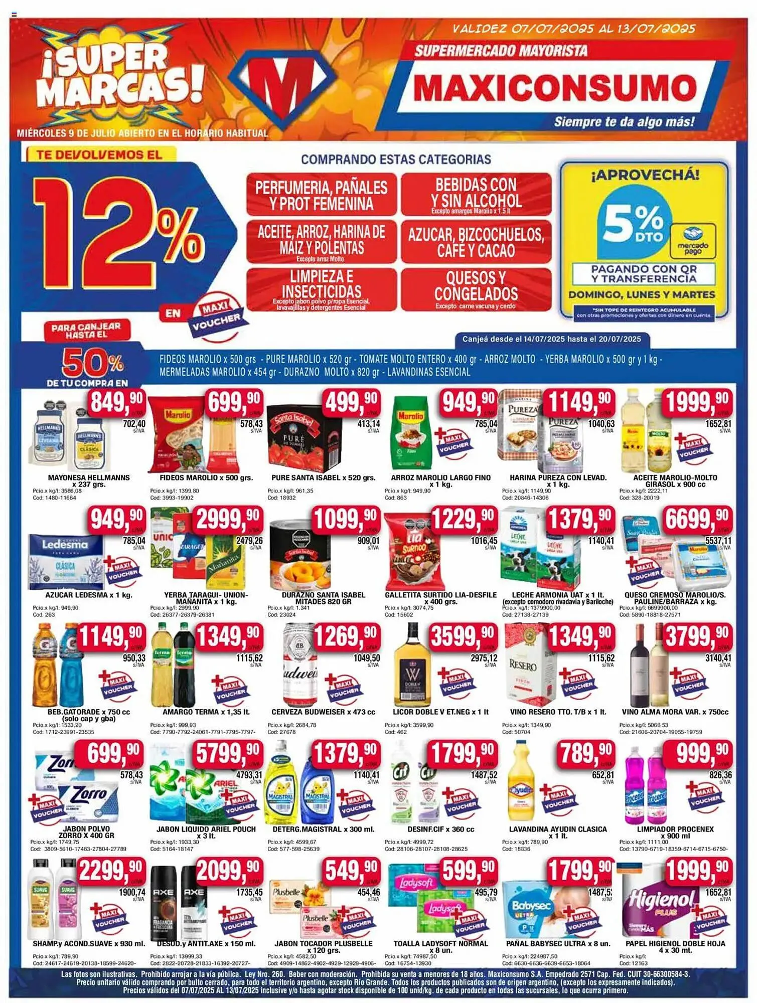 Ofertas de Catálogo Maxiconsumo 7 de julio al 14 de julio 2025 - Página 1 del catálogo