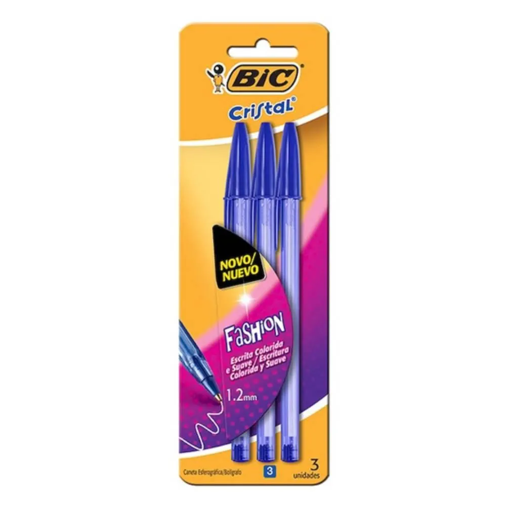 BOL. BIC CR.SOFT 1,2 AZ BL50X3