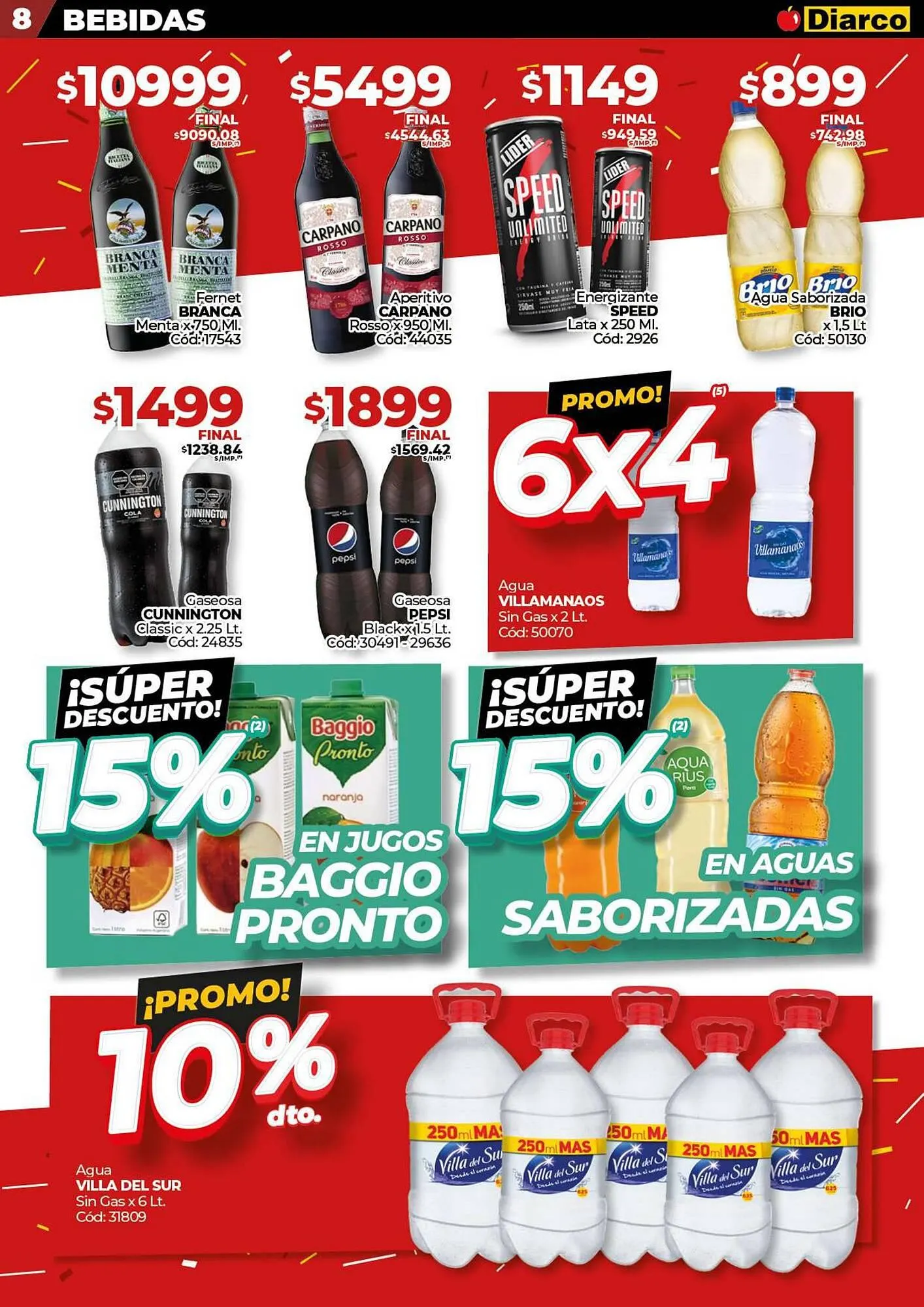 Ofertas de Catálogo Diarco 25 de agosto al 30 de agosto 2025 - Página 8 del catálogo