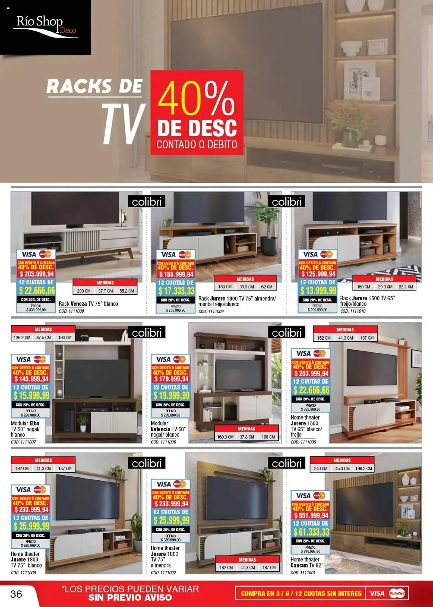 Ofertas de Catálogo Rio Shop Deco 20 de marzo al 30 de abril 2025 - Página 36 del catálogo