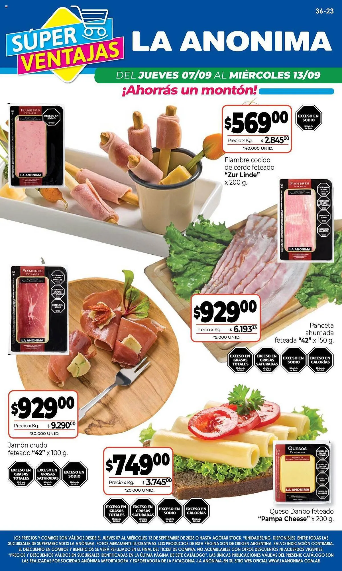 Ofertas de Catálogo La Anónima 6 de septiembre al 11 de septiembre 2023 - Página 1 del catálogo