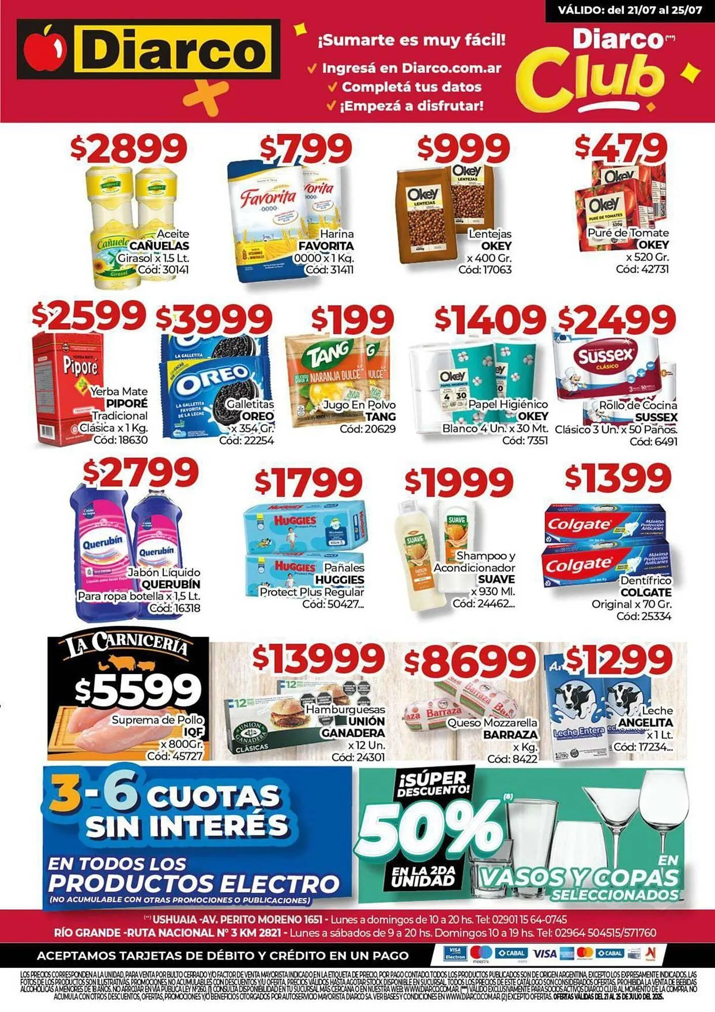 Ofertas de Catálogo Diarco 21 de julio al 25 de julio 2025 - Página 1 del catálogo