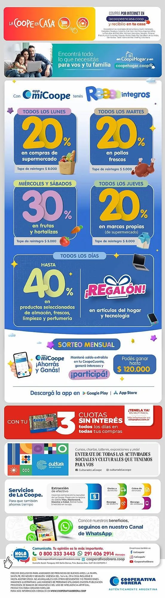 Ofertas de Catálogo Cooperativa Obrera 20 de abril al 29 de abril 2026 - Página 9 del catálogo