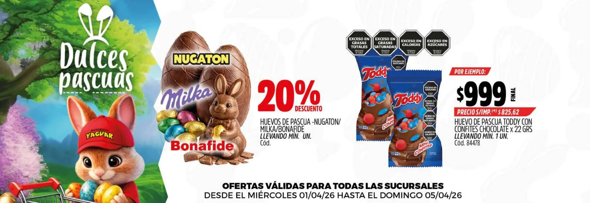 Ofertas de Catálogo Supermercados Yaguar 3 de abril al 5 de abril 2026 - Página 1 del catálogo
