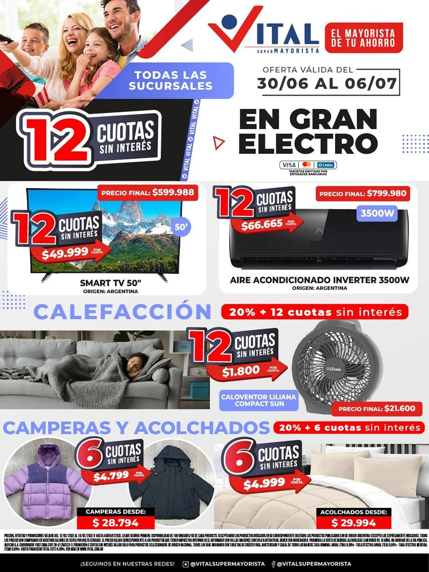 Ofertas de Catálogo Supermayorista Vital 30 de junio al 6 de julio 2025 - Página 1 del catálogo