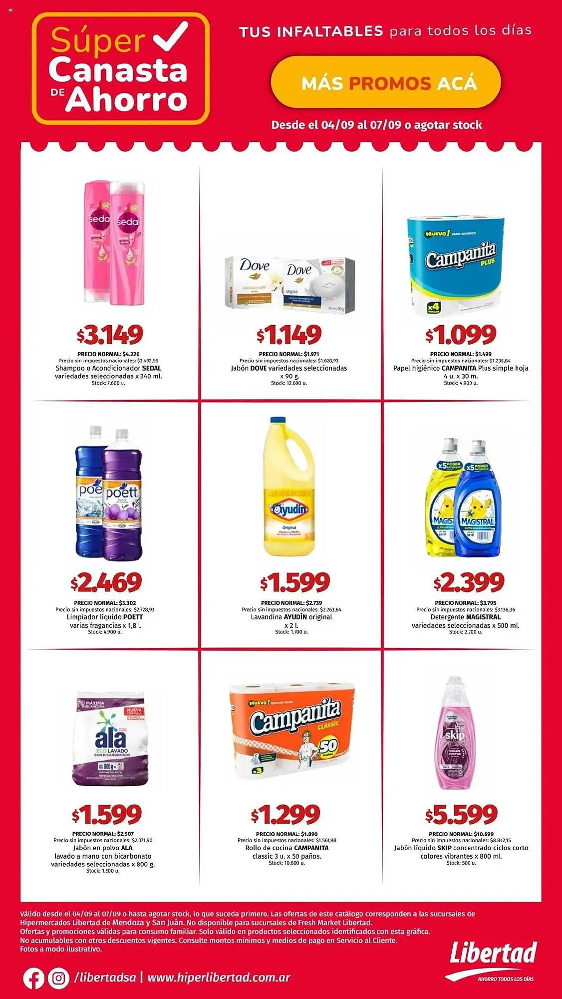 Ofertas de Catálogo Hipermercado Libertad 5 de septiembre al 7 de septiembre 2025 - Página 4 del catálogo