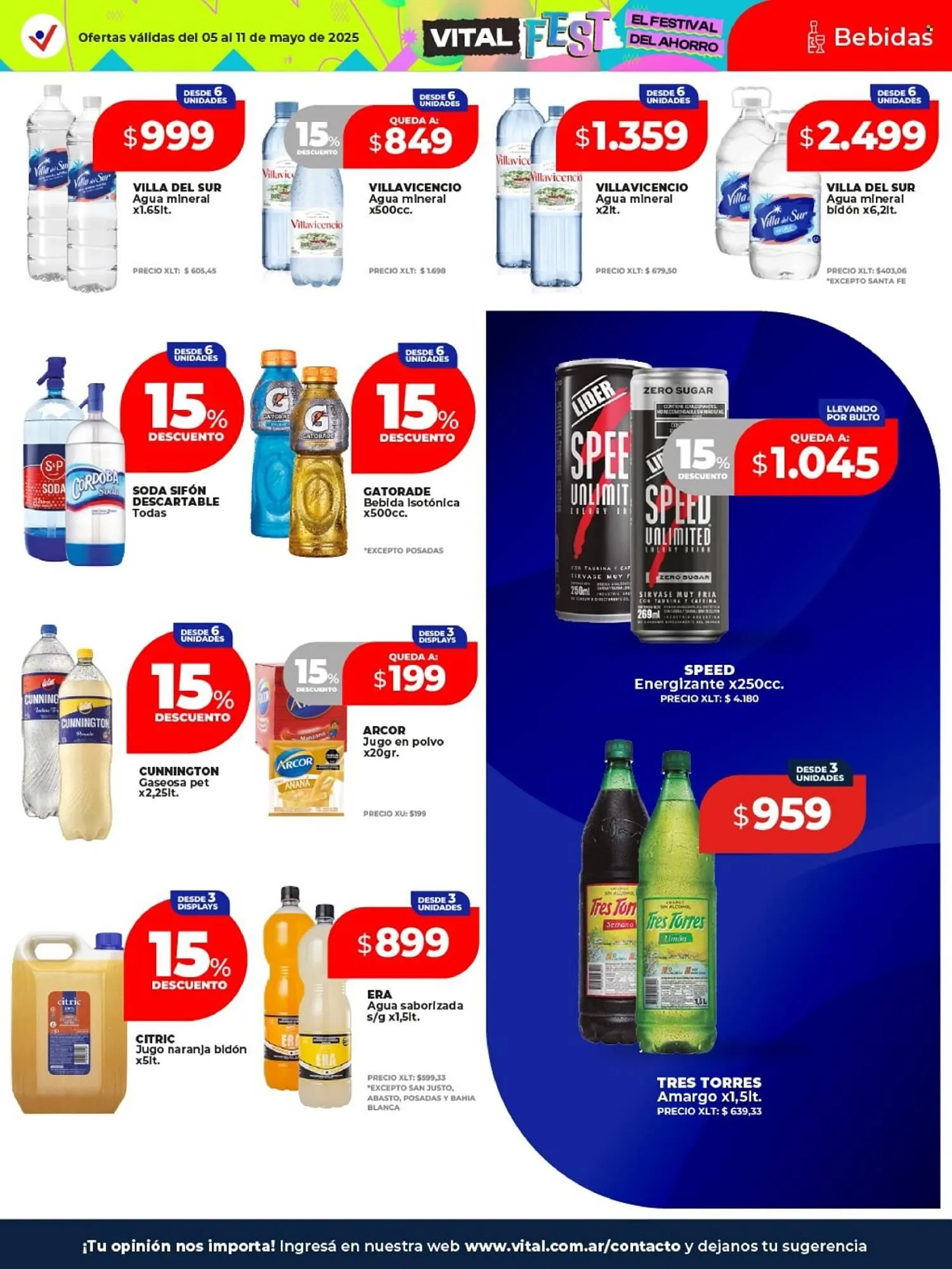 Ofertas de Catálogo Supermayorista Vital 5 de mayo al 13 de mayo 2025 - Página 15 del catálogo