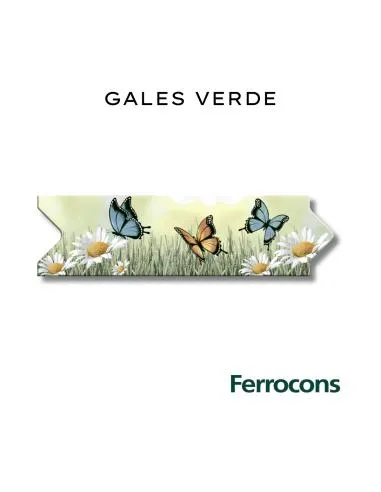 COLORES SOLIDOS FLECHA GALES VERDE 6X20