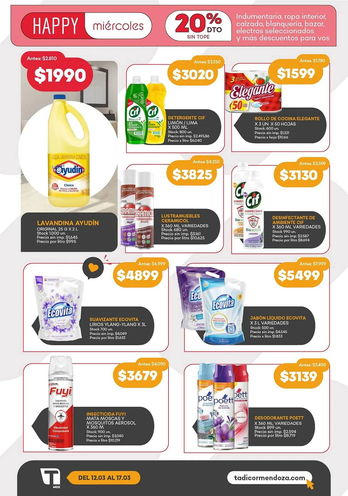 Ofertas de Catálogo Supermercados Tadicor 11 de marzo al 18 de marzo 2026 - Página 8 del catálogo