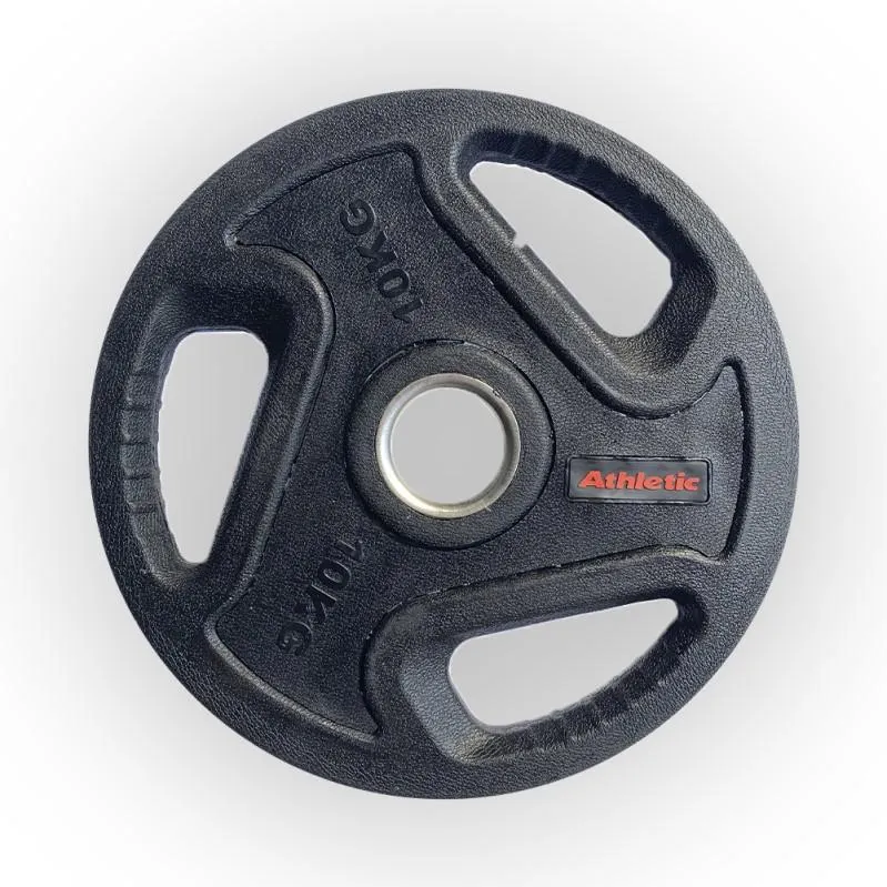 Disco Pesa Con Agarre Athletic 10 Kg Plástico Entrenamiento Fitness - ATHLETIC