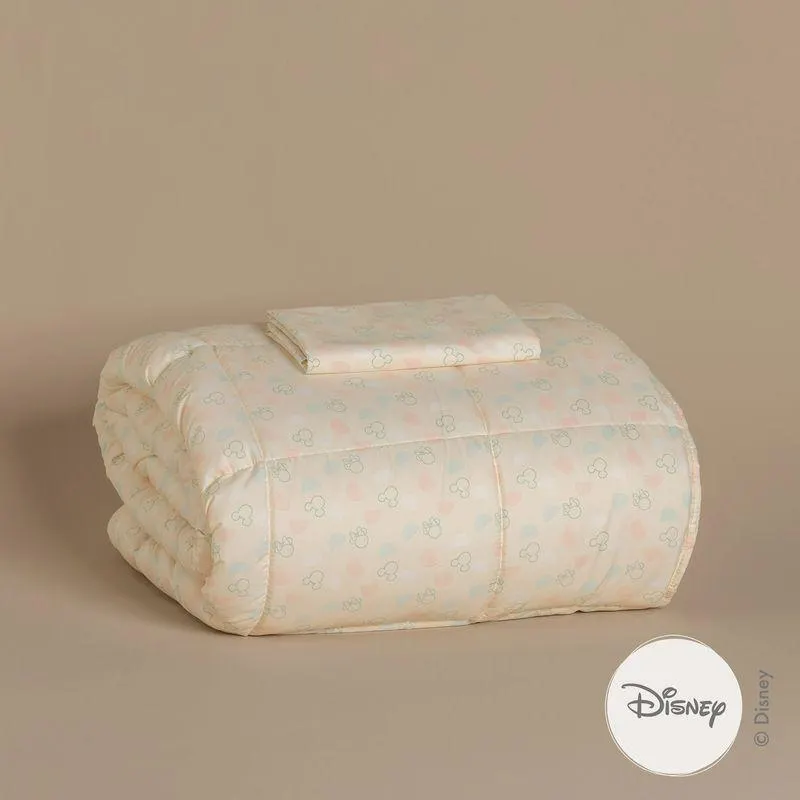 Cubrecama Twin Size Reversible Amigos Mickey