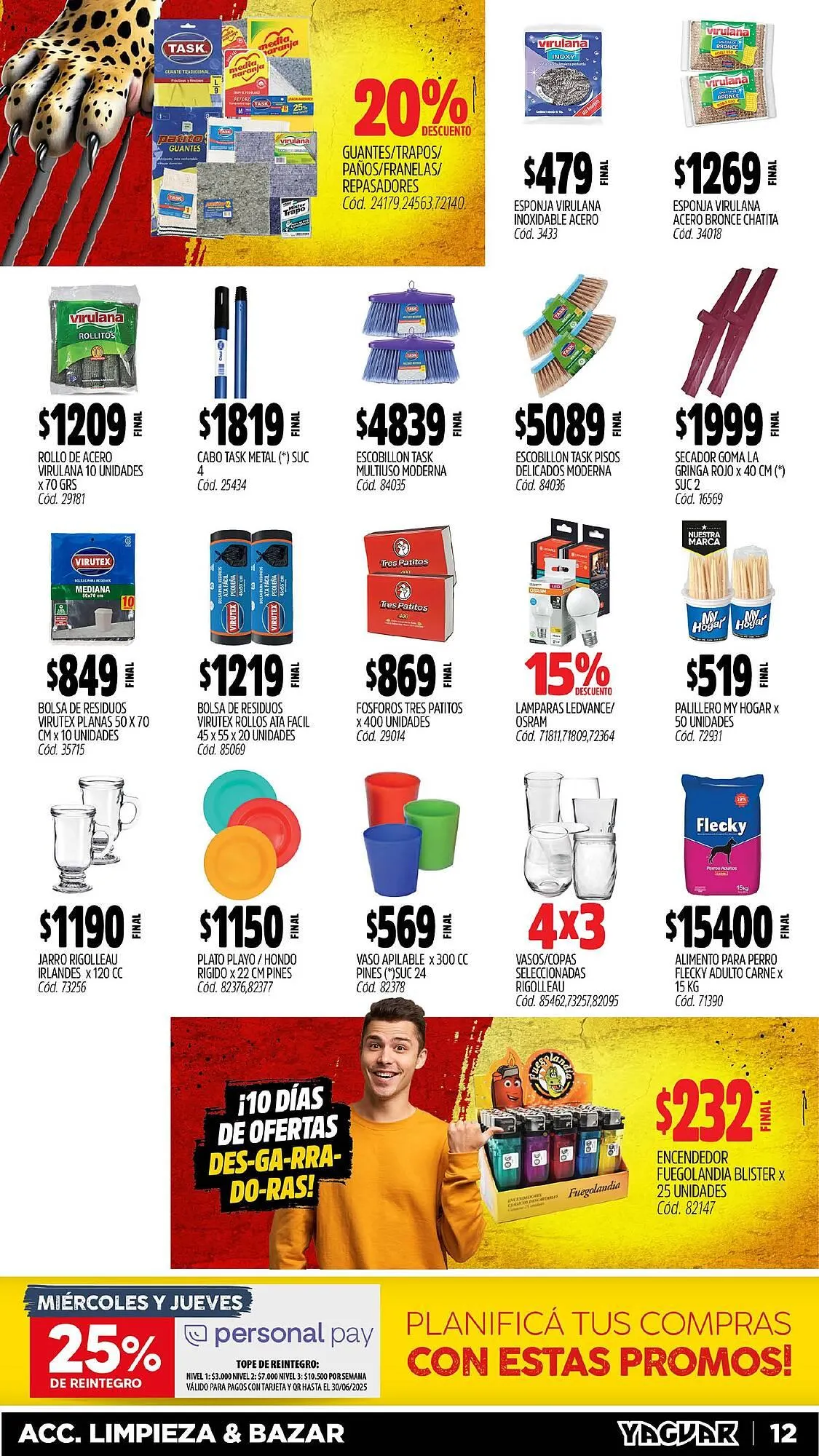 Ofertas de Catálogo Supermercados Yaguar 5 de mayo al 11 de mayo 2025 - Página 12 del catálogo