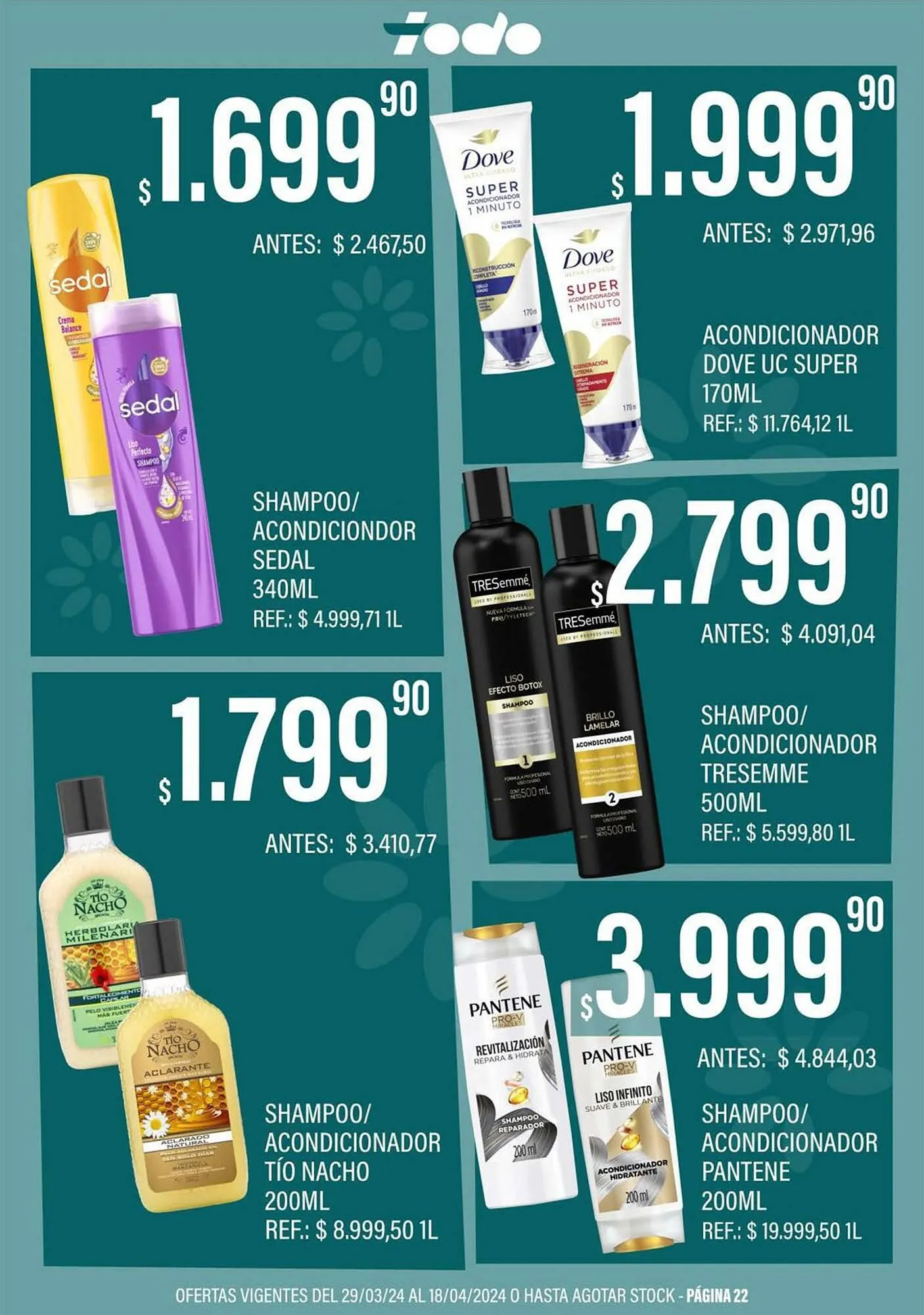 Ofertas de Catálogo Supermercados Todo 3 de abril al 18 de abril 2024 - Página 22 del catálogo