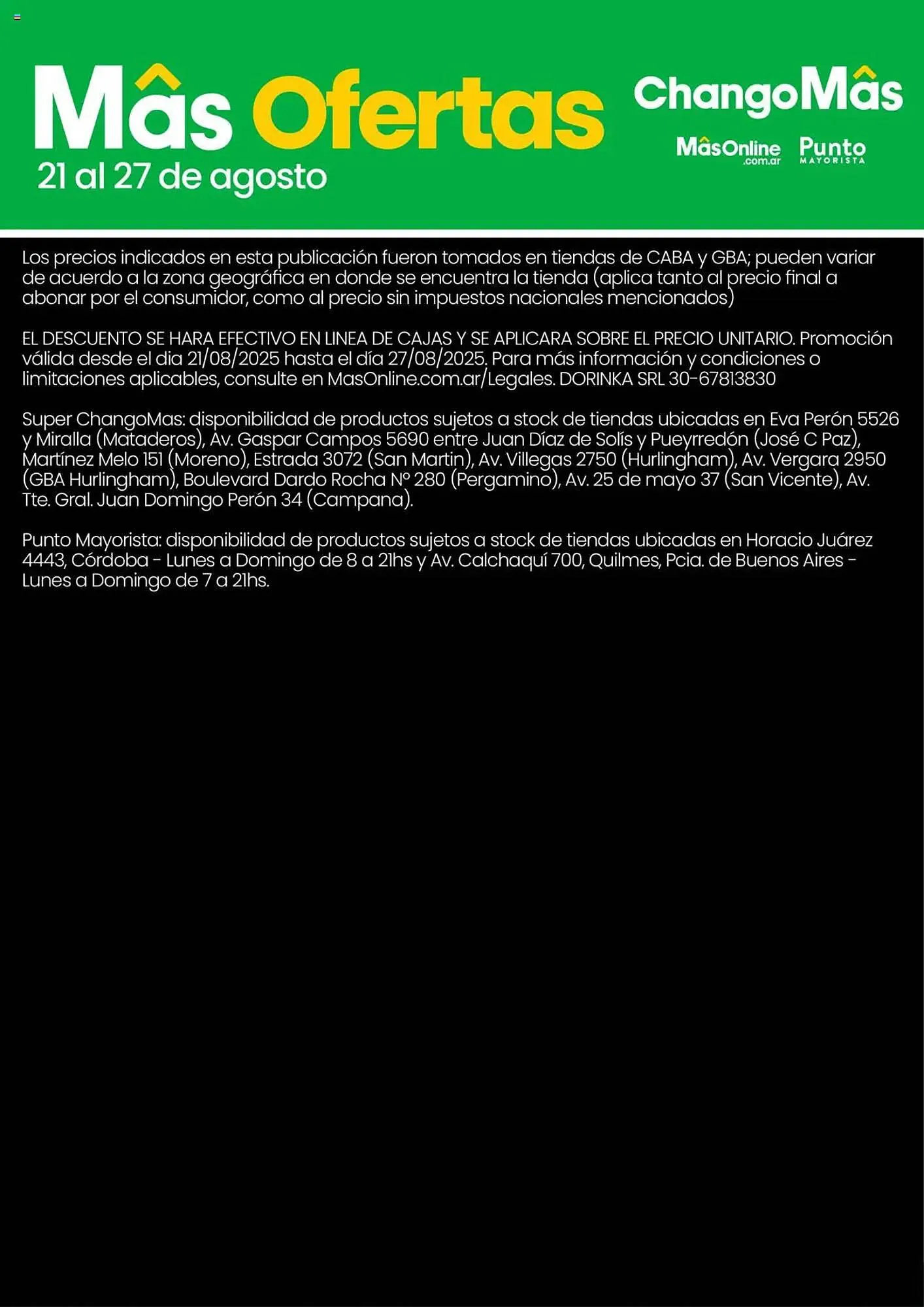 Ofertas de Catálogo Changomas 21 de agosto al 27 de agosto 2025 - Página 2 del catálogo